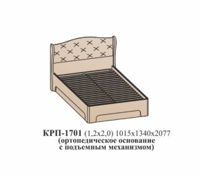 Кровать ЭЙМИ с подъемным механизмом КРП-1701 Рэд фокс (1200х2000) в Урае - uraj.germes-mebel.ru | фото